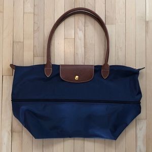 Longchamp Le Pliage expandable tote - navy